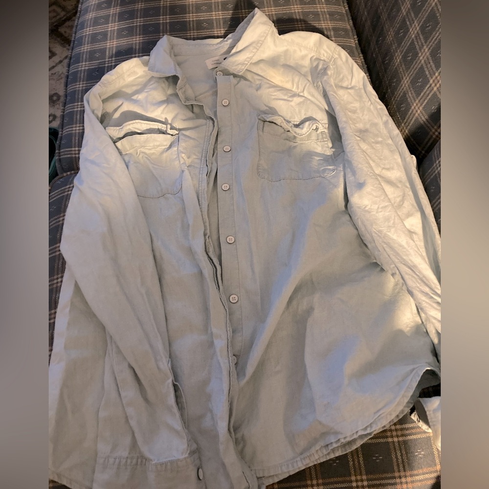 Denim button up